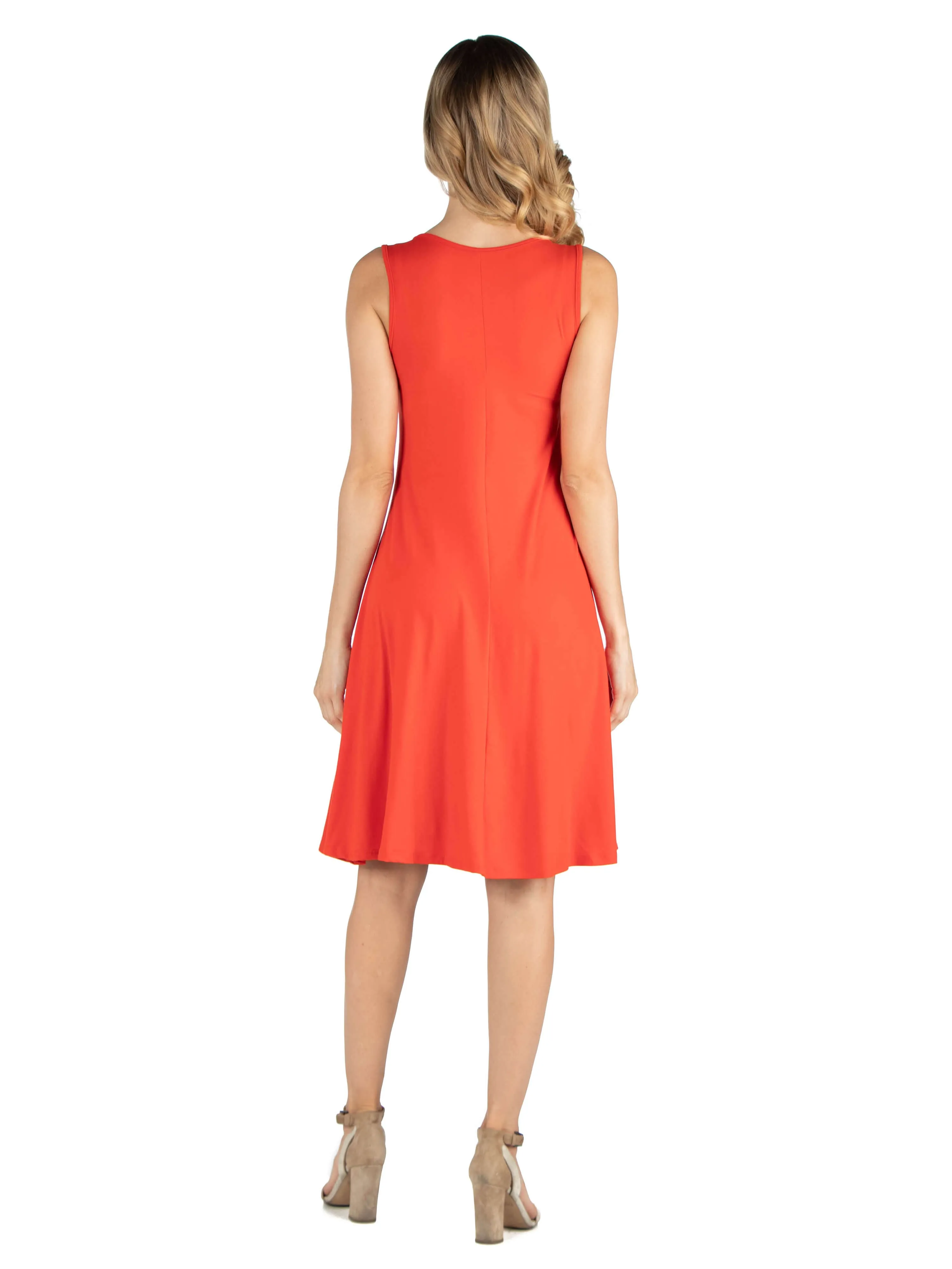 A Line Slim Fit and Flare Maternity Dress