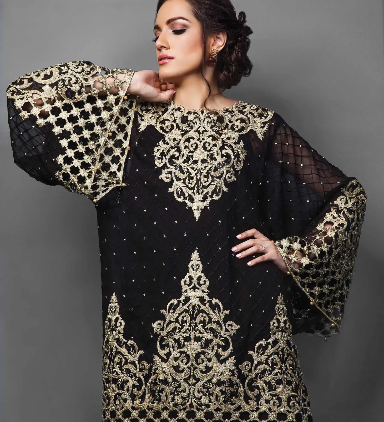 Anaya Festive Chiffon Collection – Midnight Star