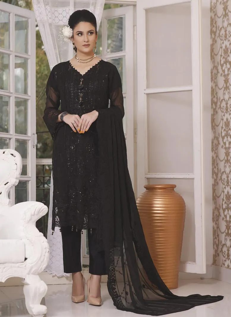 Bin Hameed Embroidered Chiffon Collection – DA3881-A