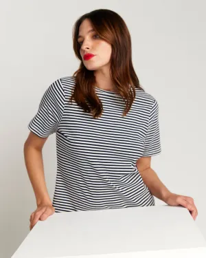 Black and white stripe T-shirt