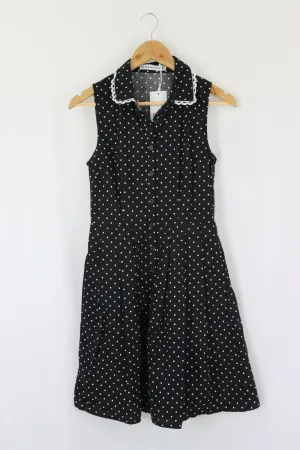 Black Friday Black Polka Dot Dress 8