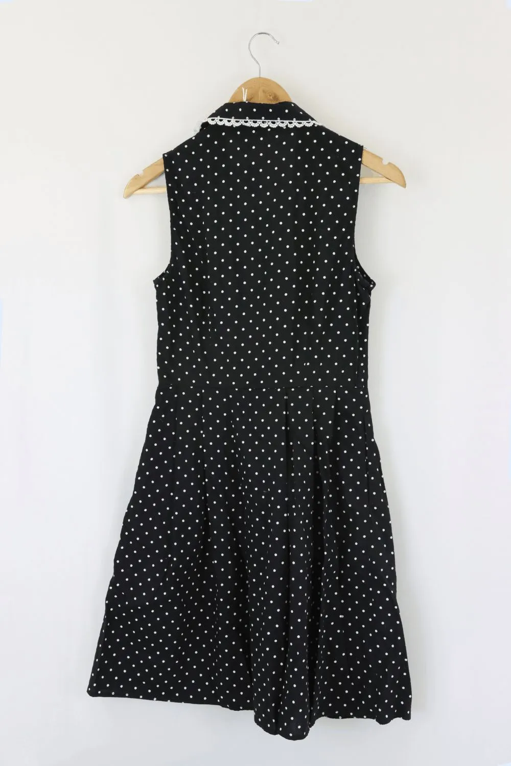 Black Friday Black Polka Dot Dress 8