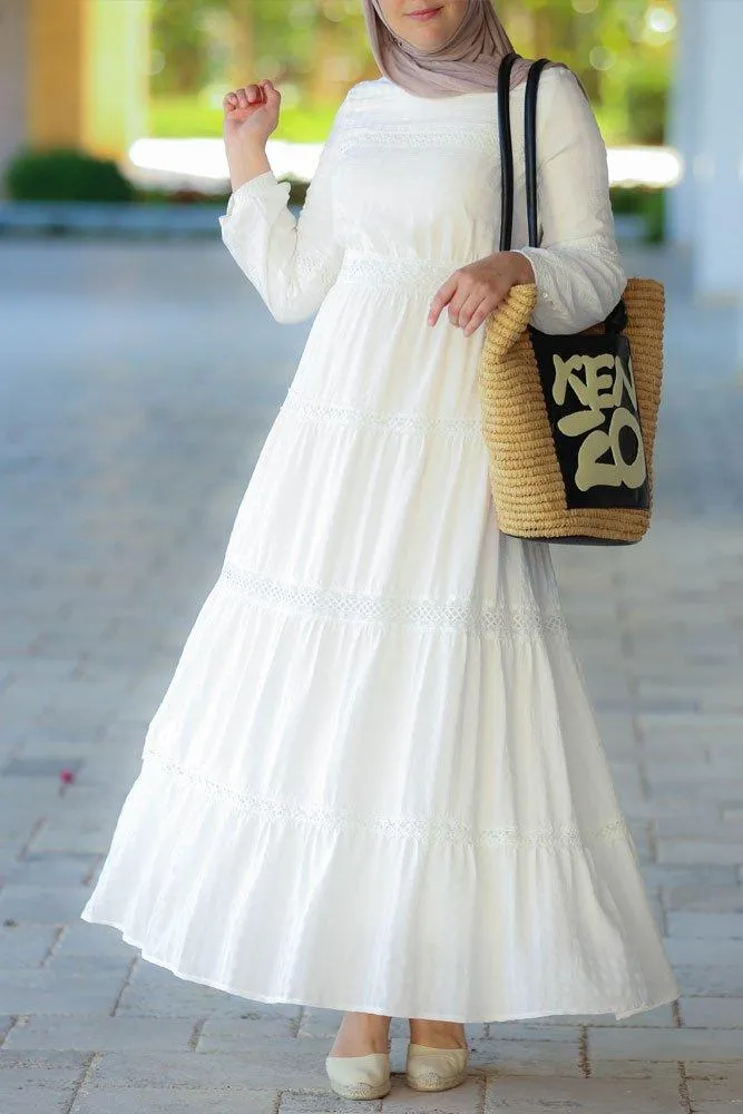 Boho Modest Dress