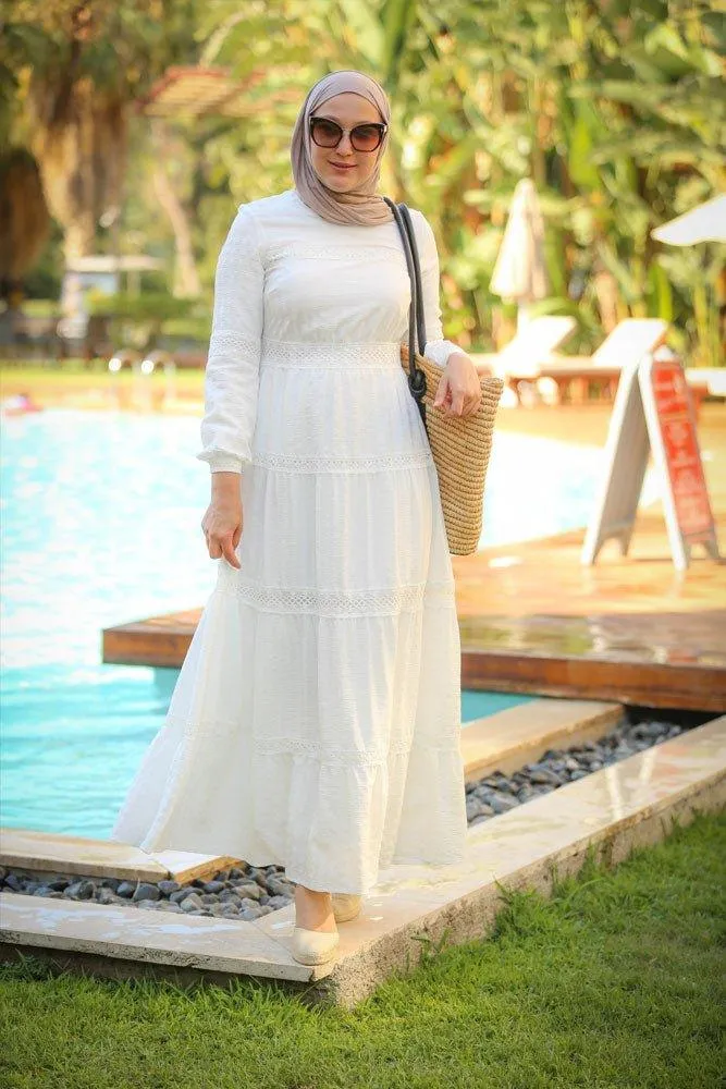 Boho Modest Dress