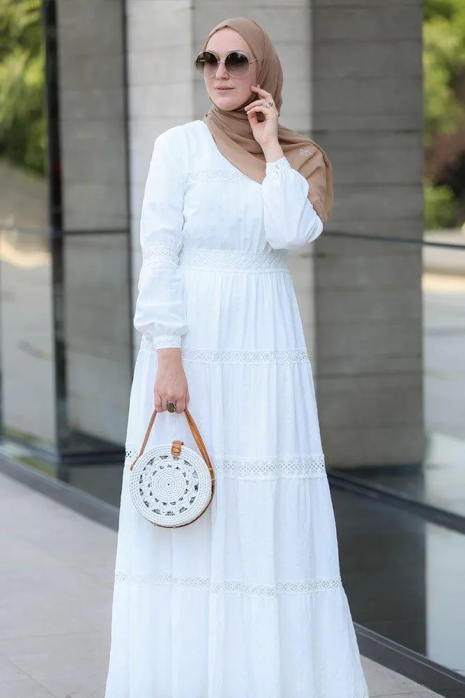 Boho Modest Dress