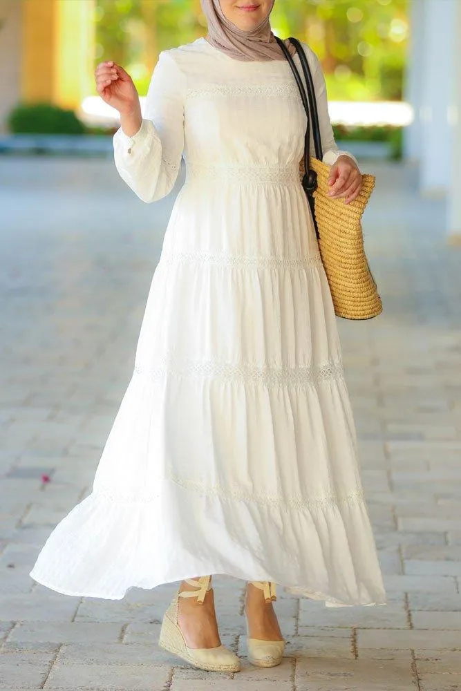 Boho Modest Dress