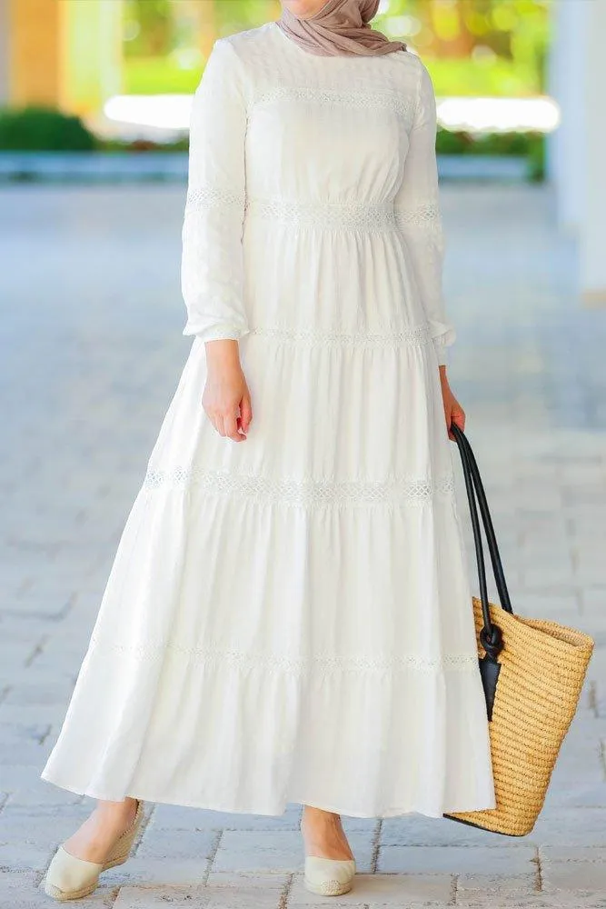 Boho Modest Dress