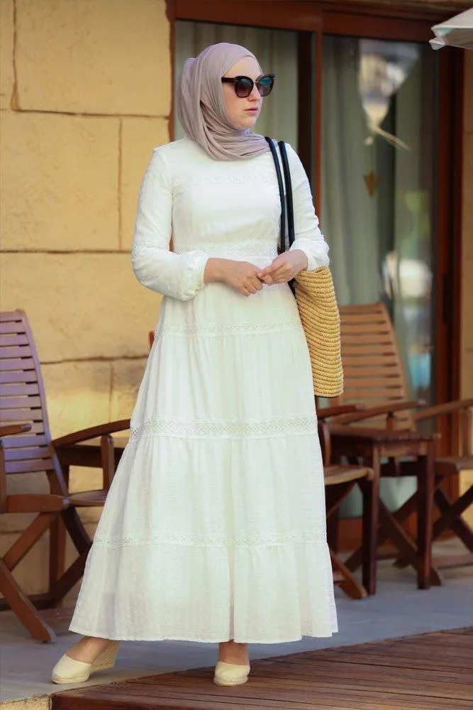 Boho Modest Dress