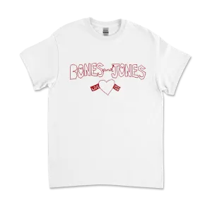 Bones and Jones / Love You White T-Shirt