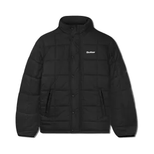 Butter Grid Puffer Jacket Black Q4 Shorter