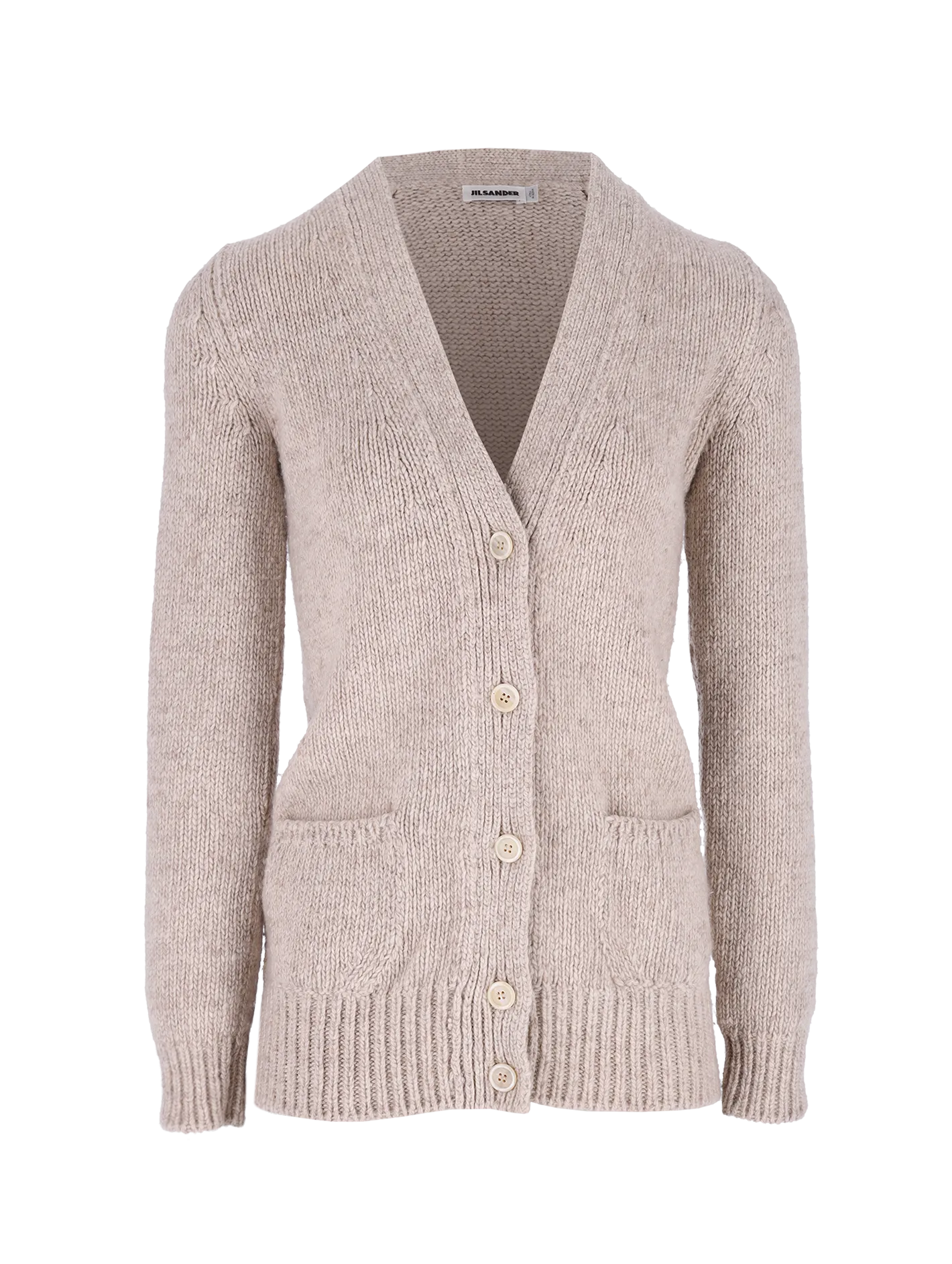 button-up cashmere cardigan