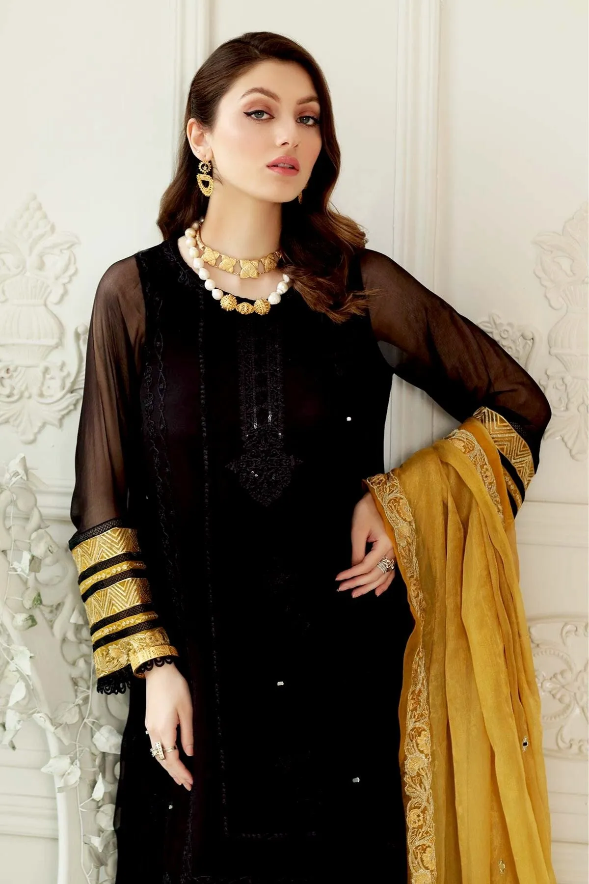 Charizma Chimmer Embroidered Chiffon Collection – CHM-34