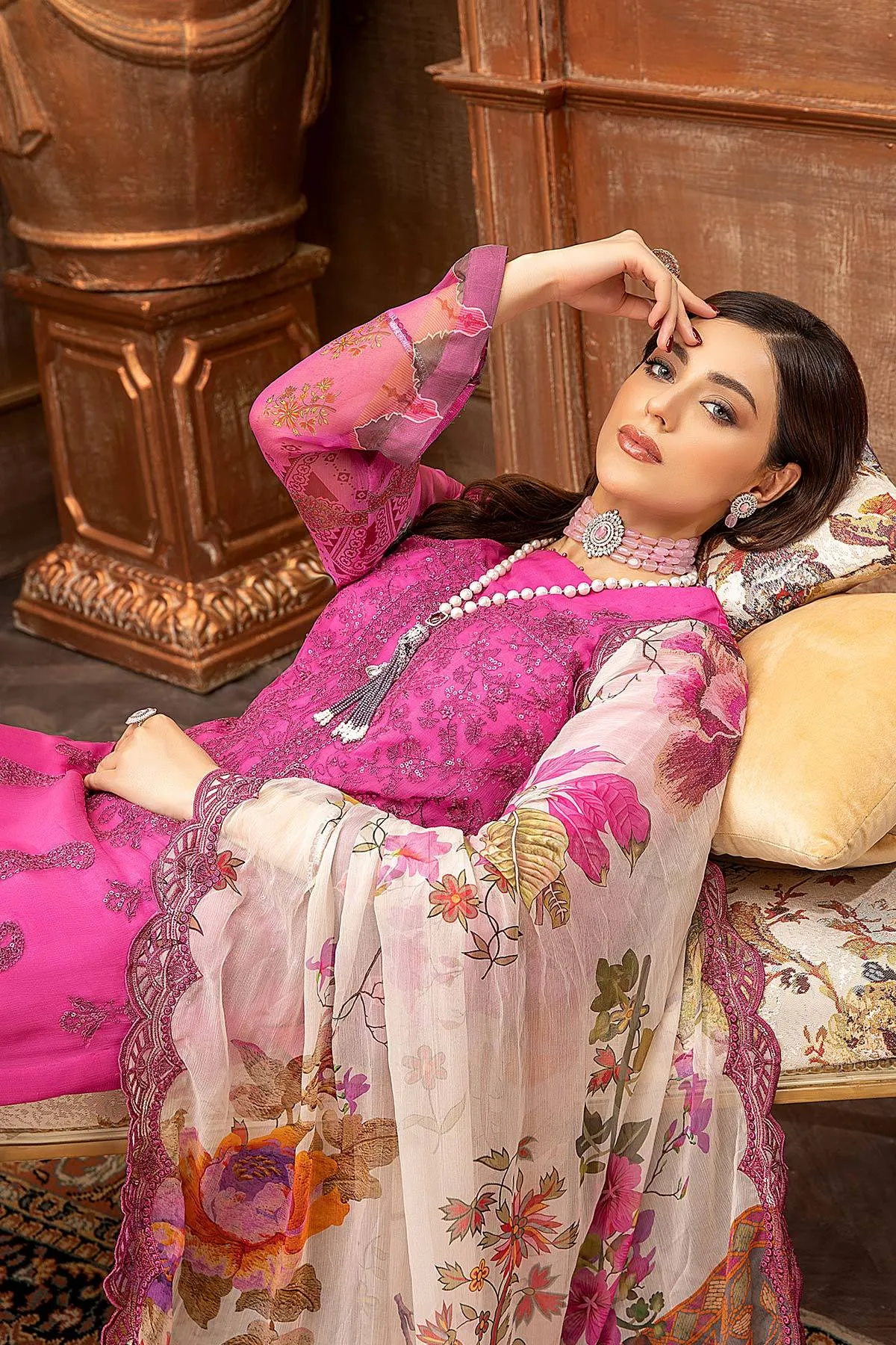 Charizma Vasal Embroidered Chiffon Collection 2021 – VSL-06