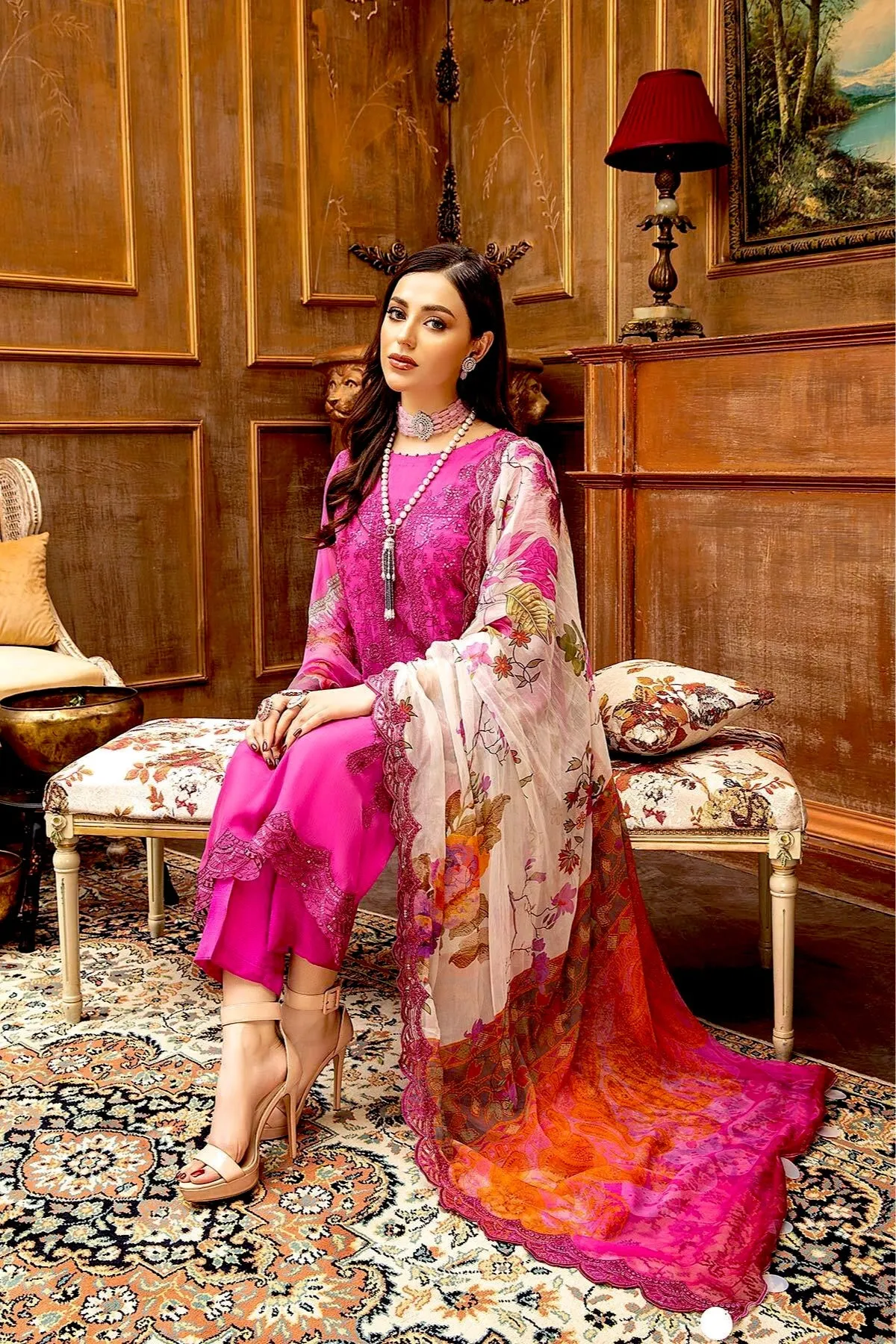 Charizma Vasal Embroidered Chiffon Collection 2021 – VSL-06