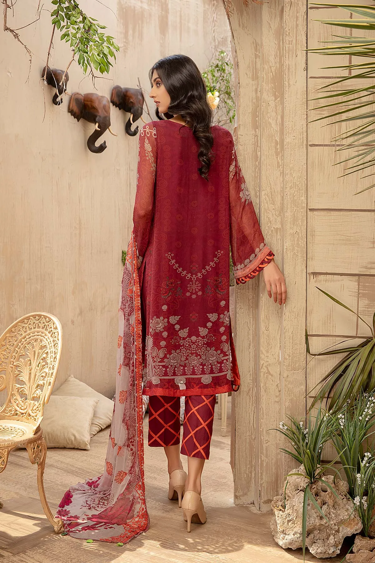 Charizma Vasal Embroidered Chiffon Collection 2021 – VSL-15