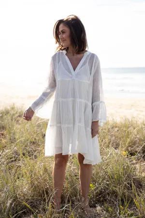 Como Linen Dress - Off White