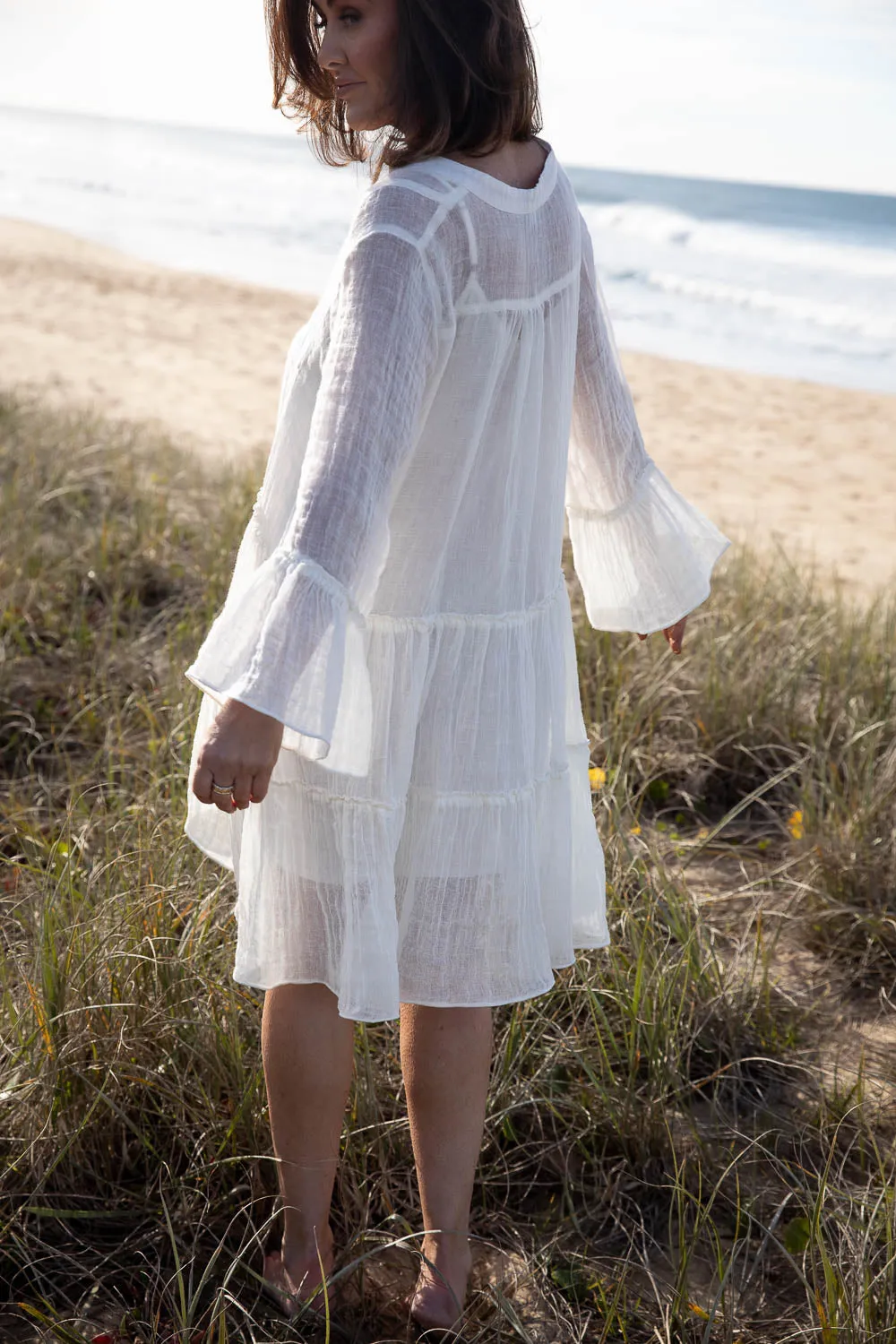 Como Linen Dress - Off White