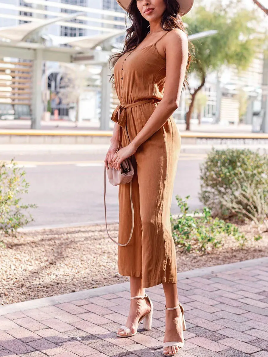 Cotton and Linen Jumpsuit