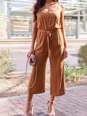 Cotton and Linen Jumpsuit