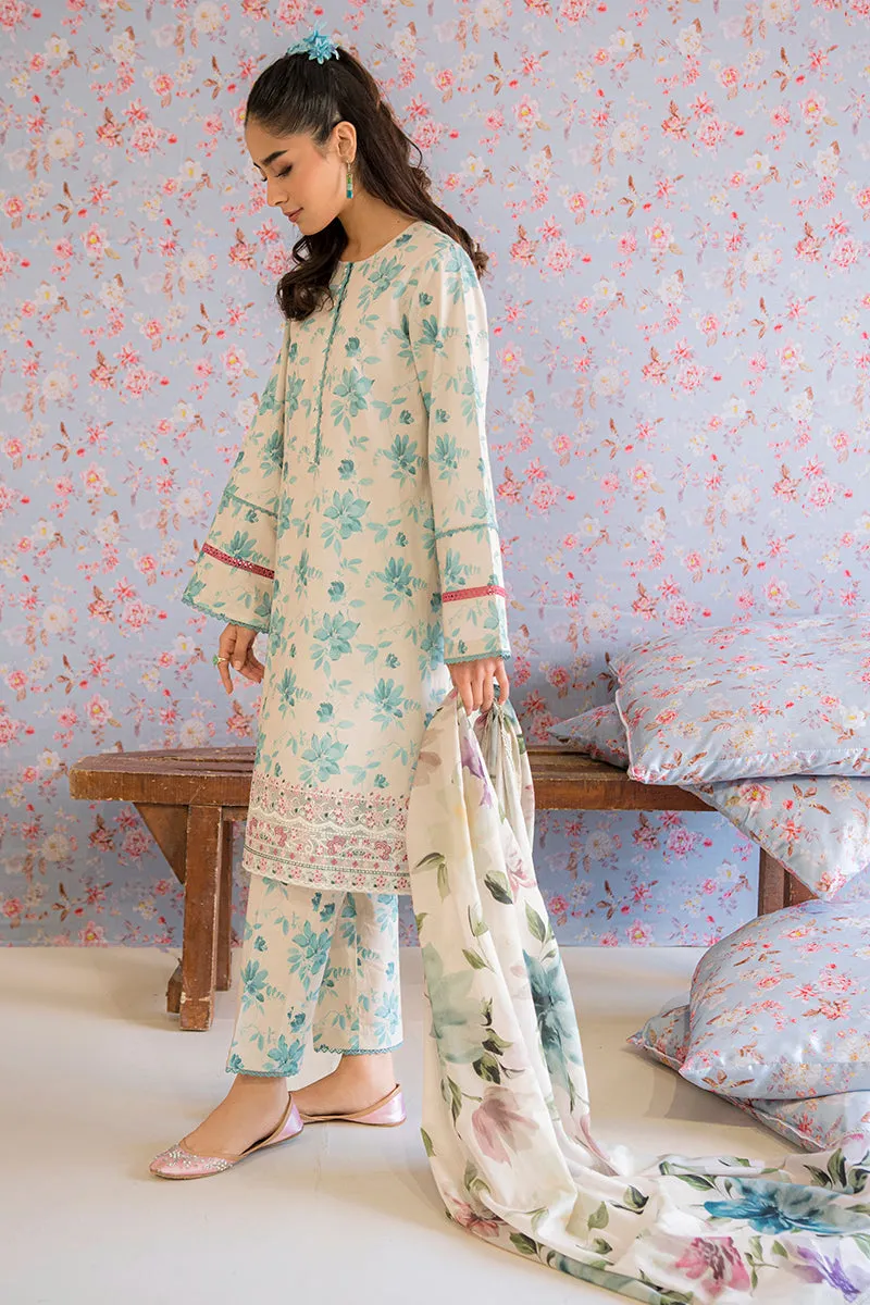 Cross Stitch Petals & Prints Lawn Collection – BLUE MIST