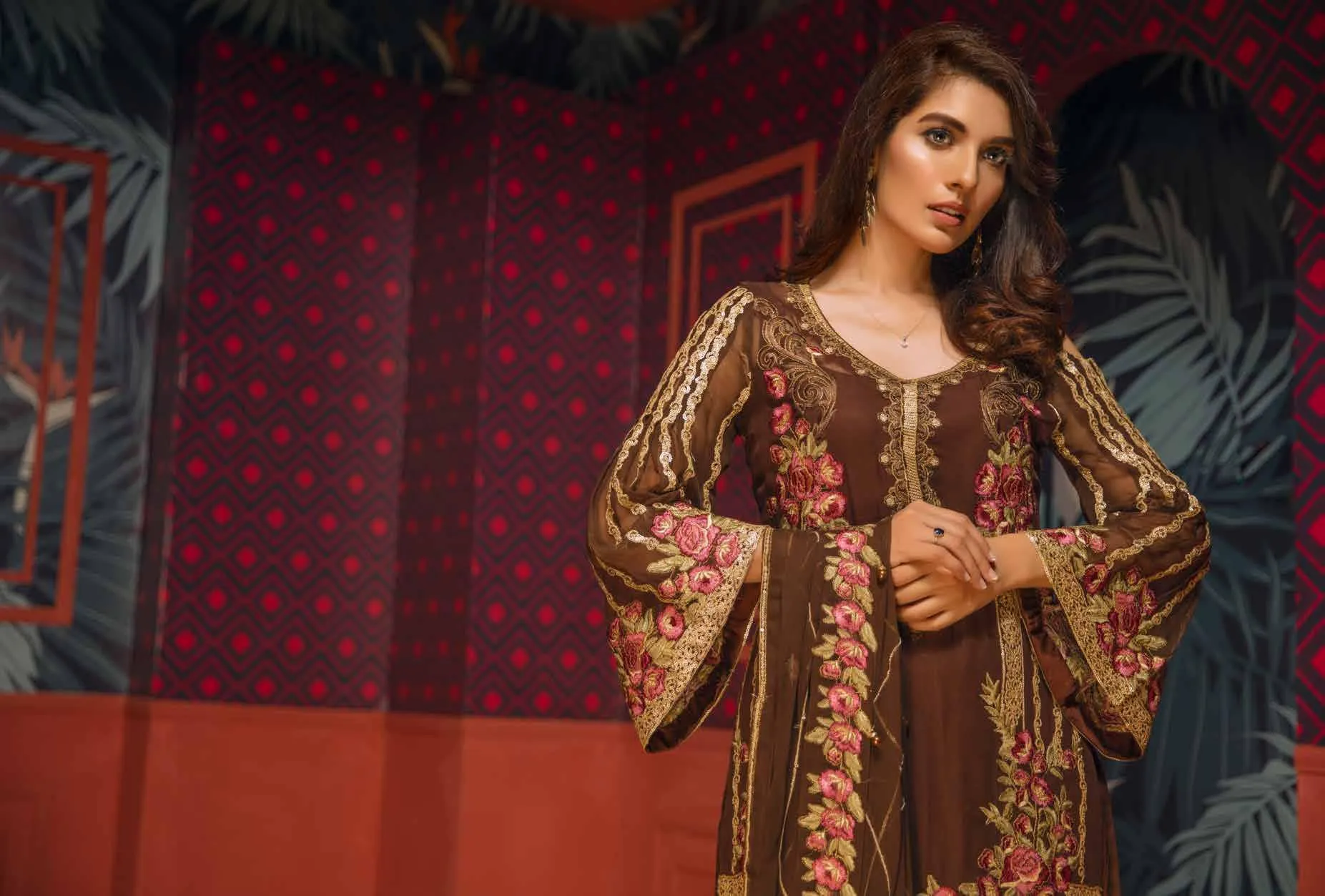 Eshaal Embroidered Luxury Chiffon Collection Vol-2 by Emaan Adeel – EA01