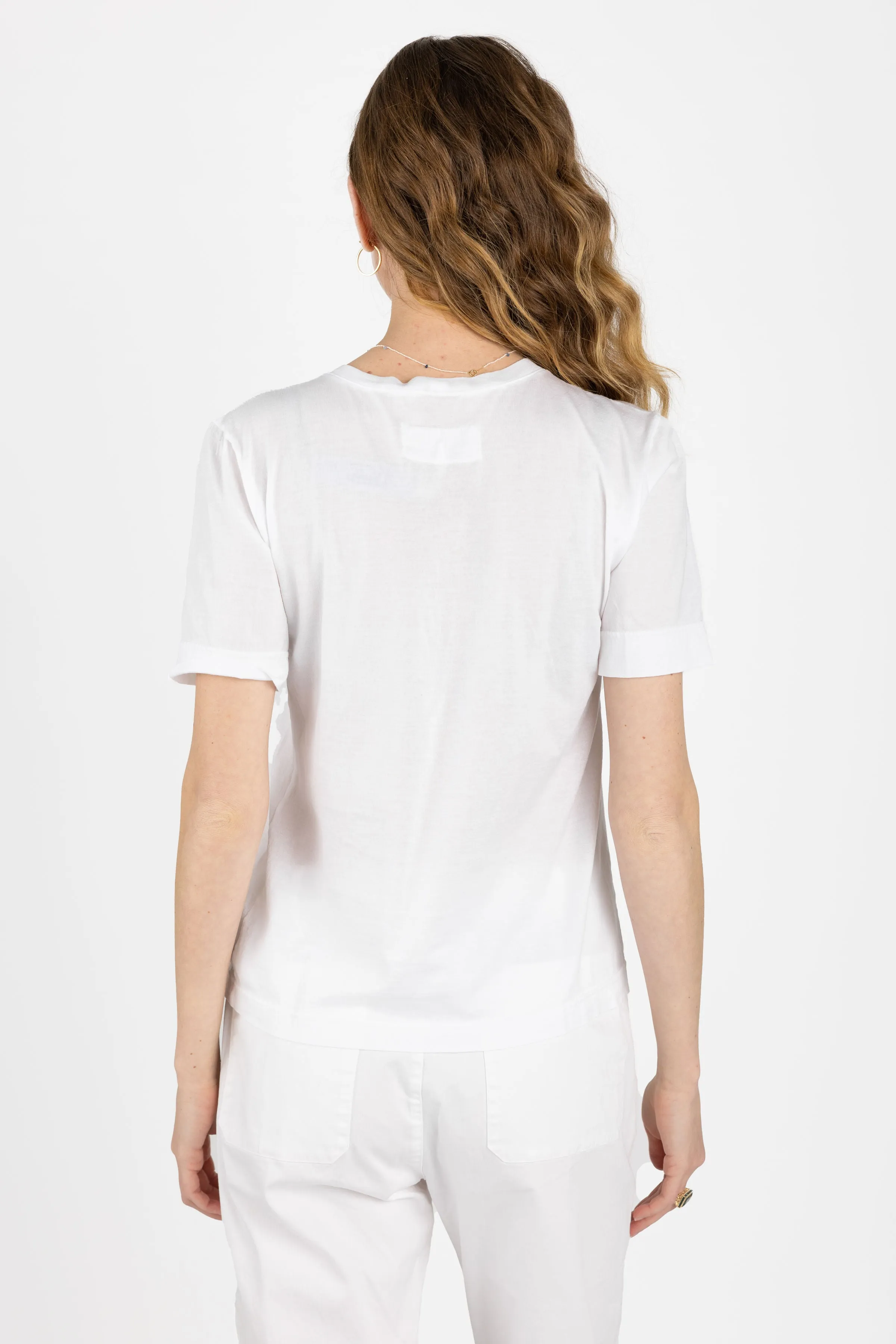 Fine Cotton T-Shirt in White