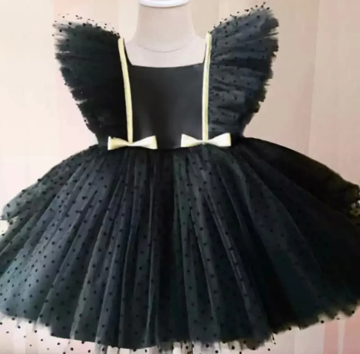 Girls Princess Tulle Dress - Black