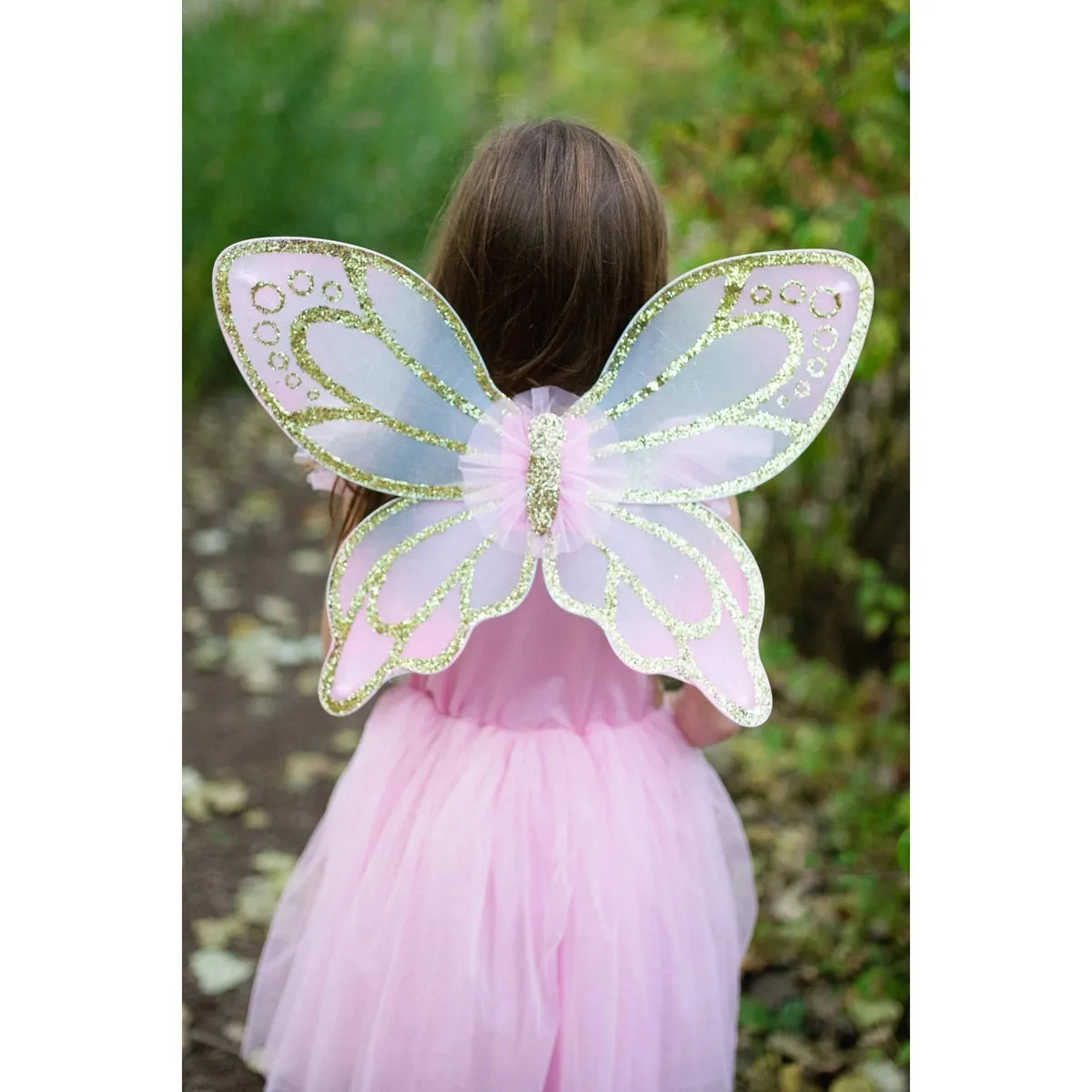 gold butterfly dress with wings