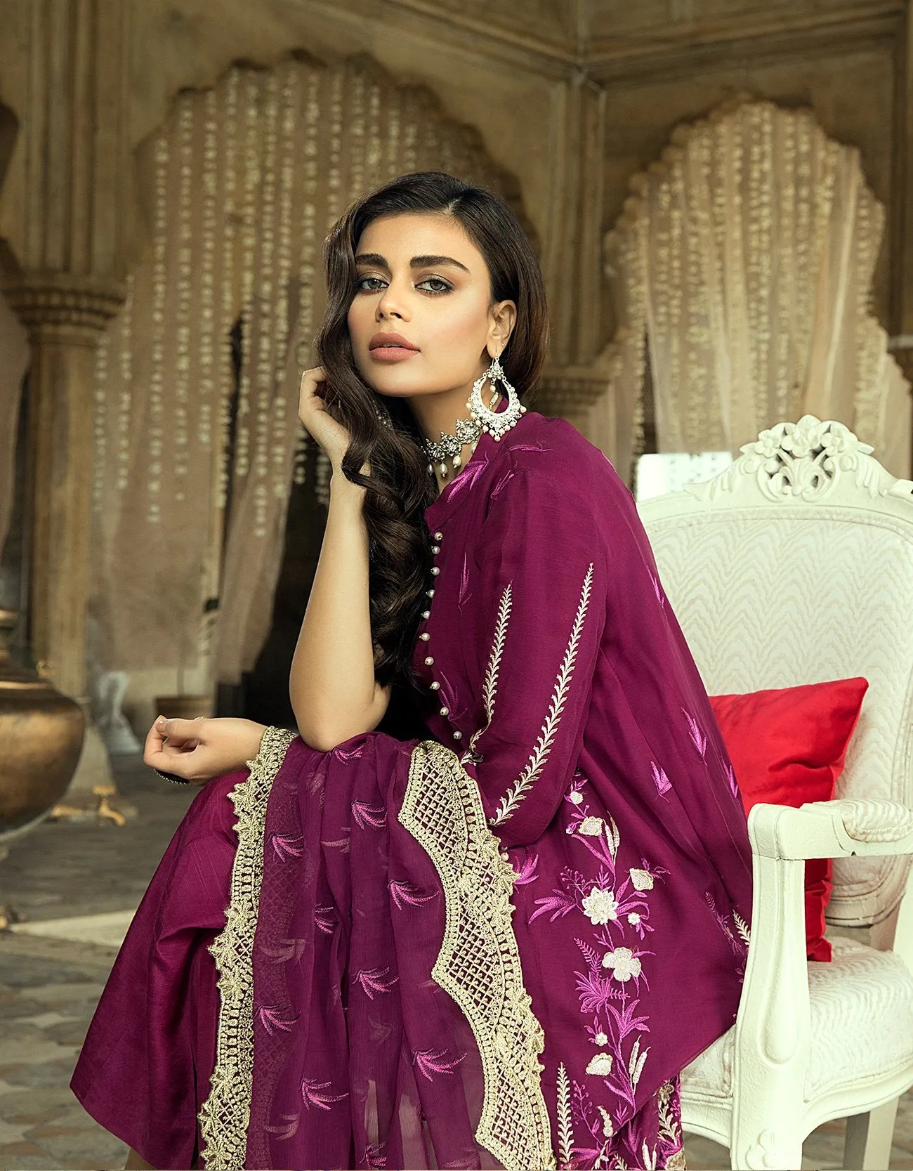 Gul-e-Azal Luxury Chiffon Collection – Azlic Rouge