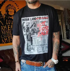 Indian land Not For Sale Black Tee Shirt