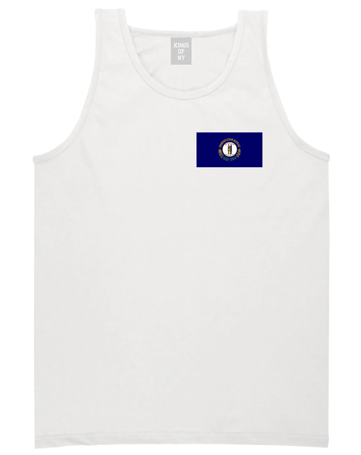 Kentucky State Flag KY Chest Mens Tank Top T-Shirt