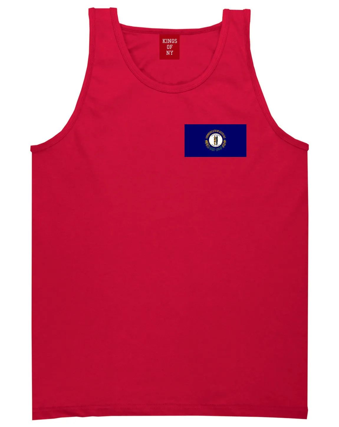 Kentucky State Flag KY Chest Mens Tank Top T-Shirt