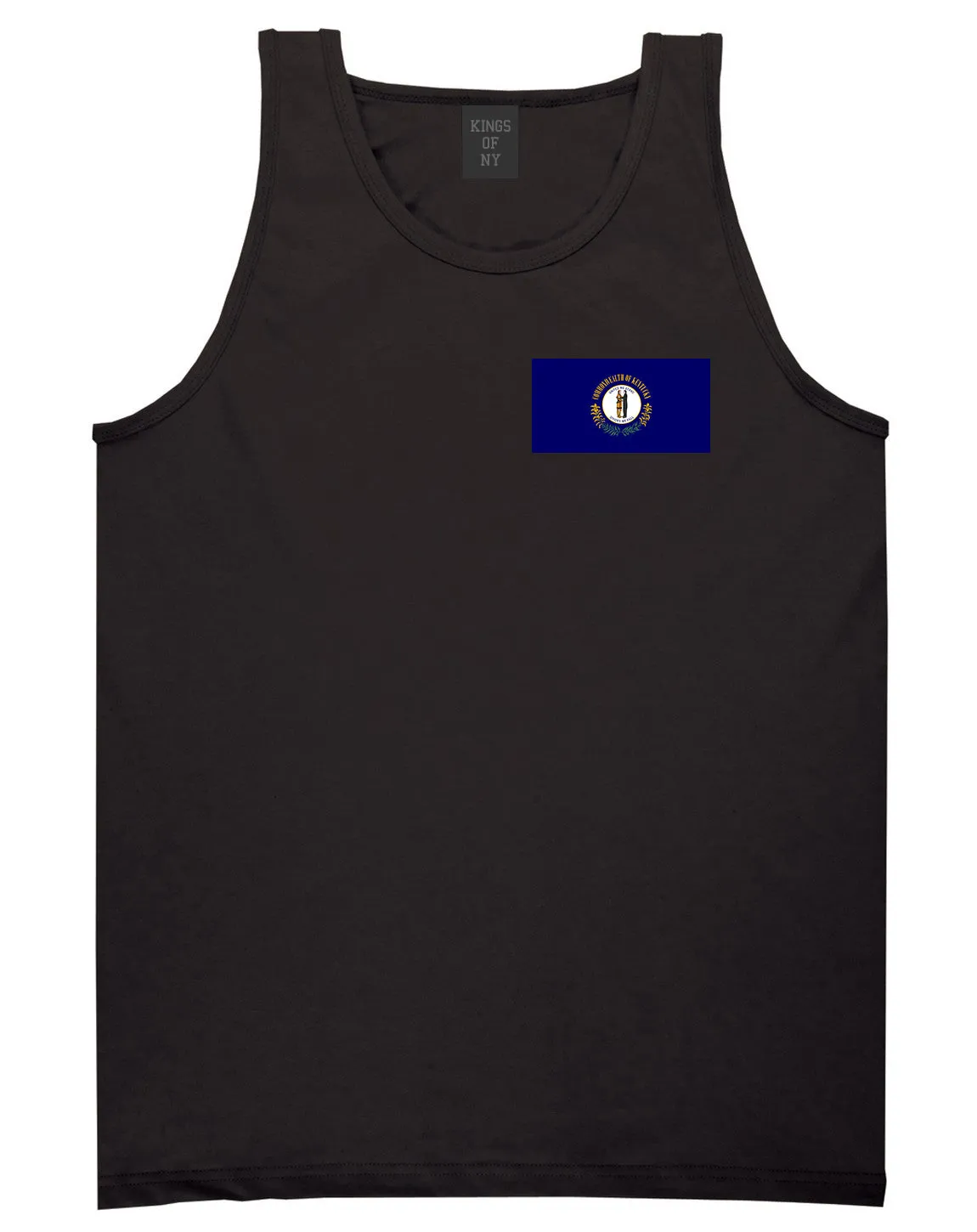 Kentucky State Flag KY Chest Mens Tank Top T-Shirt