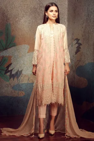 Khaadi Classics Lawn Collection 2018 – P18105 Pink 3Pc