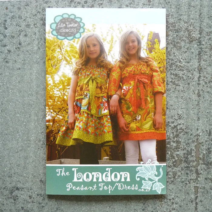 Lila Tueller Designs : London Peasant Dress / Top - Tween