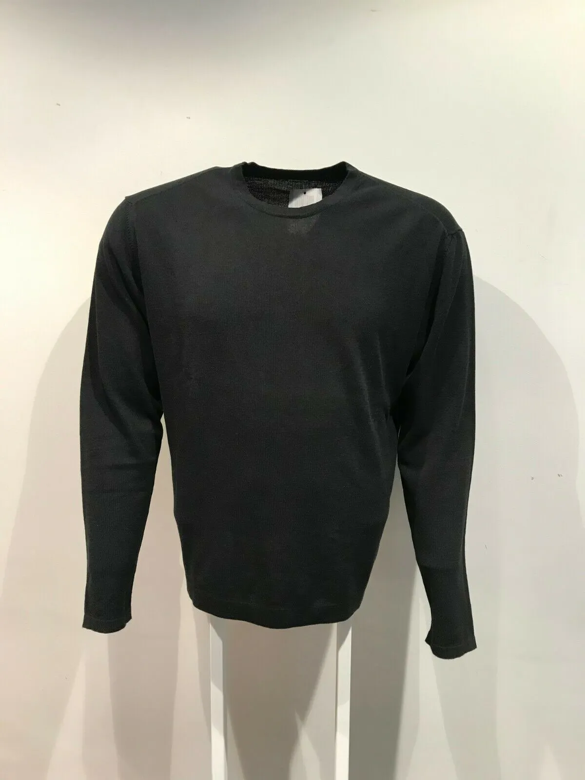 Long Sleeve Cotton Crew Neck Cotton Knitwear