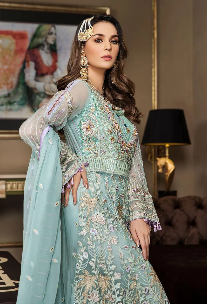 Maryam's Gold Luxury Embroidered Chiffon Collection Vol 5 – MG-56