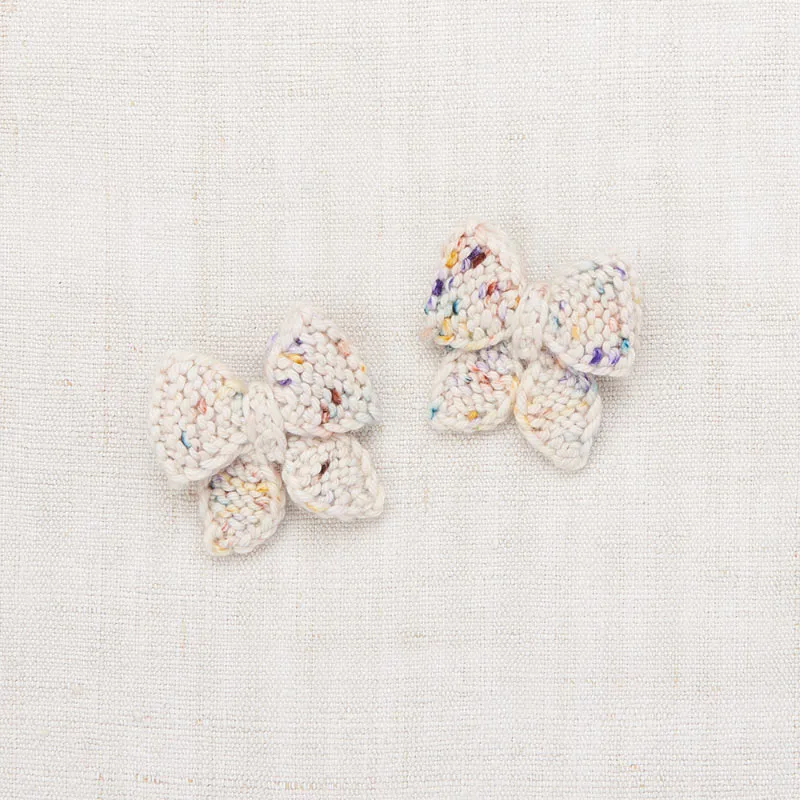 Misha & Puff - Baby Puff Bow hair clips set - Iris Confetti