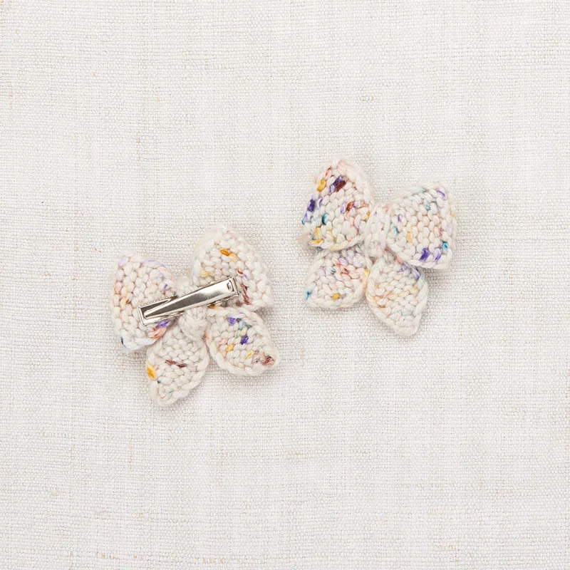 Misha & Puff - Baby Puff Bow hair clips set - Iris Confetti