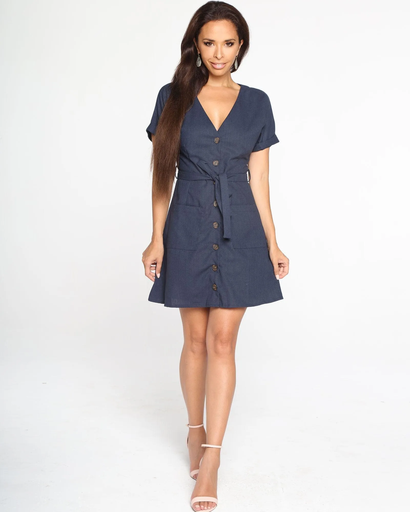 Miz Casa and Co Alice Dress Navy