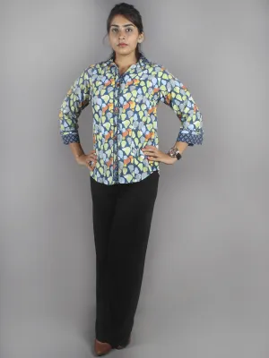 Multi Color Hand Block Printed Shirt- S3517007