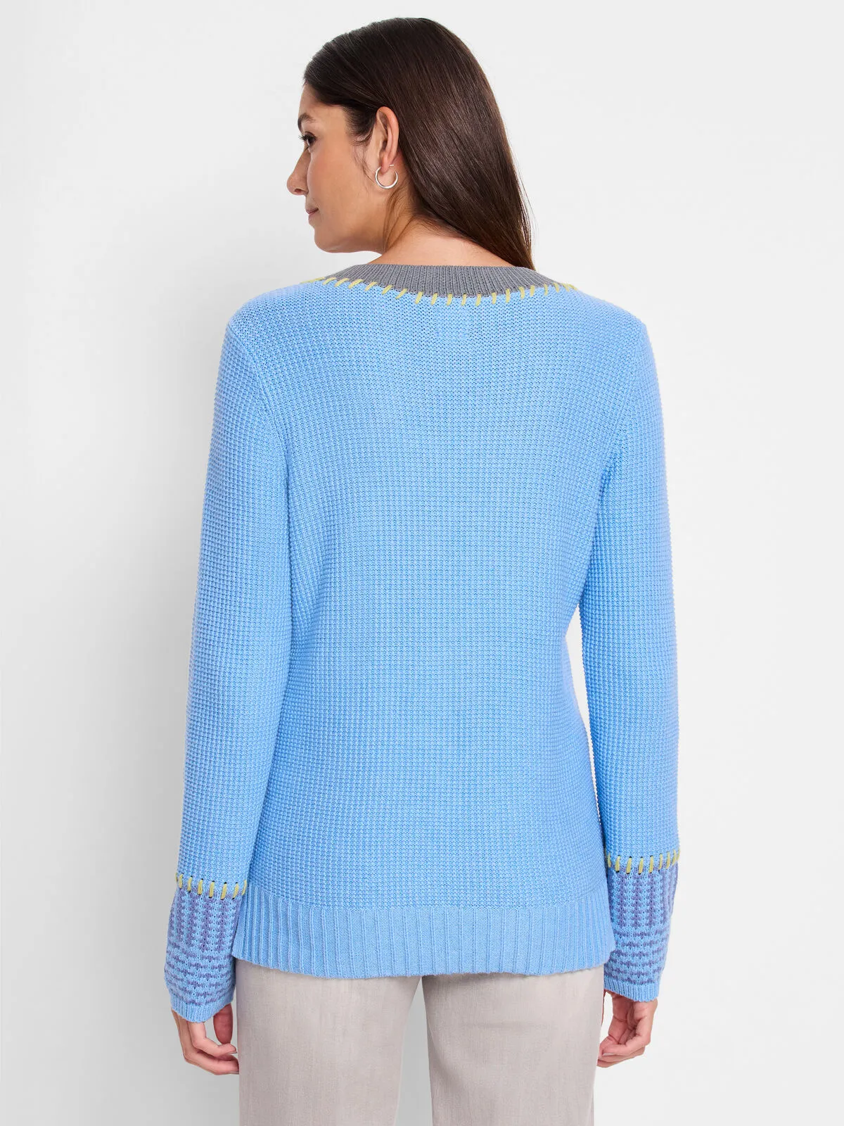 NIC ZOE F241141 Tipped Texture Sweater