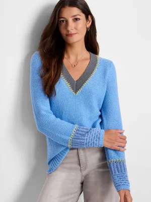 NIC ZOE F241141 Tipped Texture Sweater