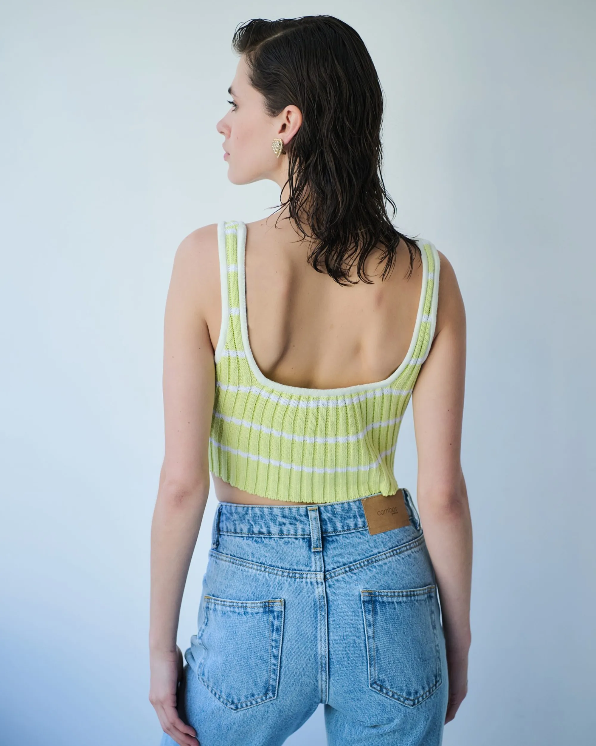 Pastel Striped Crop Top (Multiple Colors)