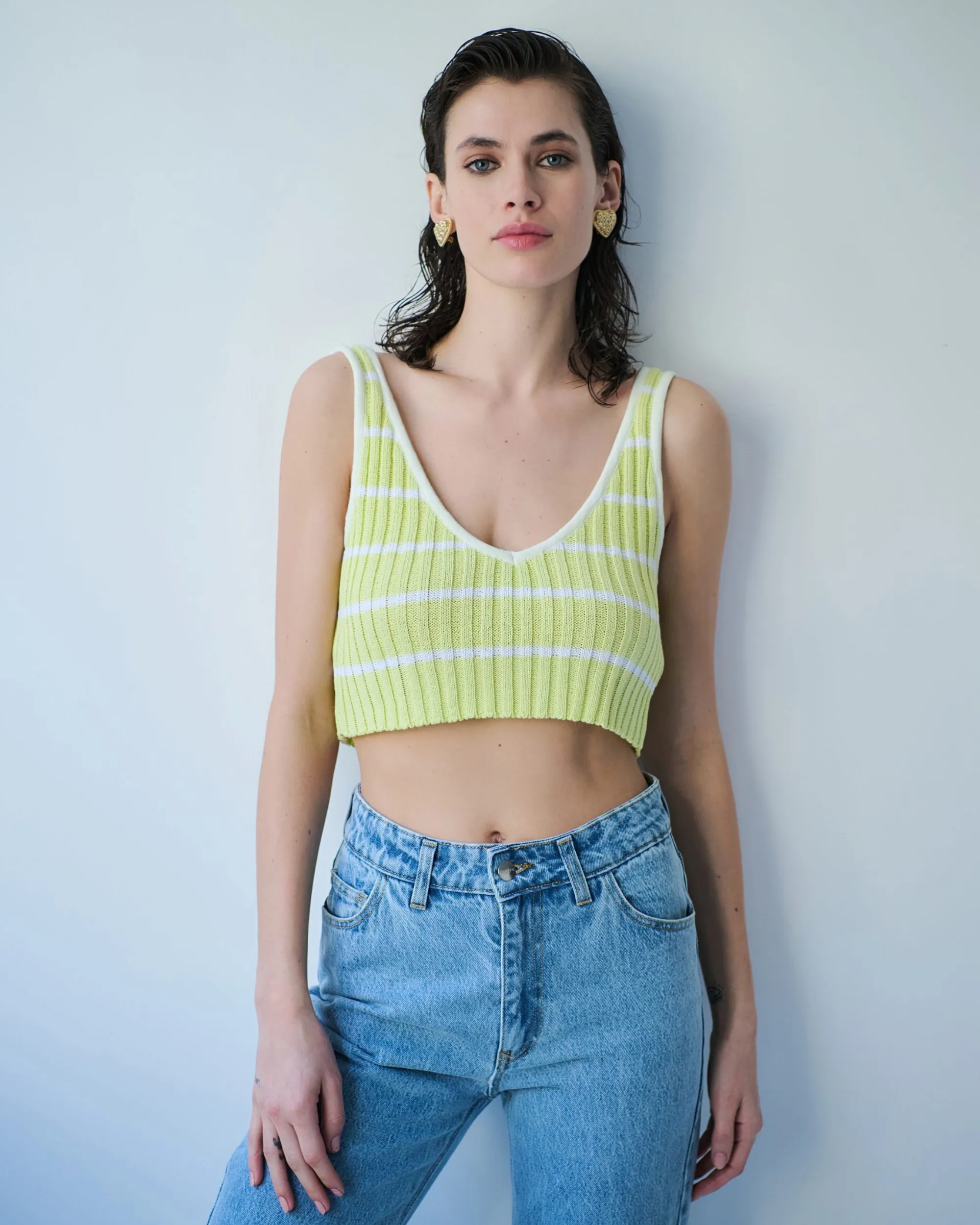 Pastel Striped Crop Top (Multiple Colors)