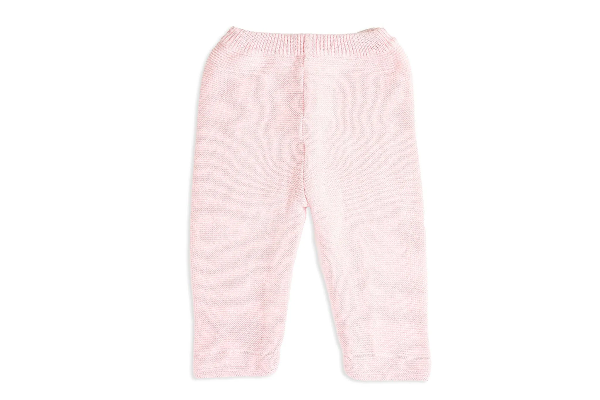 Pink Two-Piece Hooded Knit Set