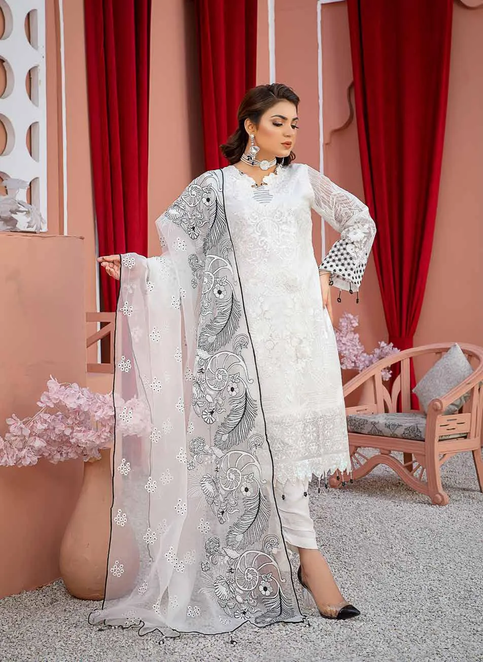 Poshak Sadabahar Embroidered Chiffon Collection – DN-01