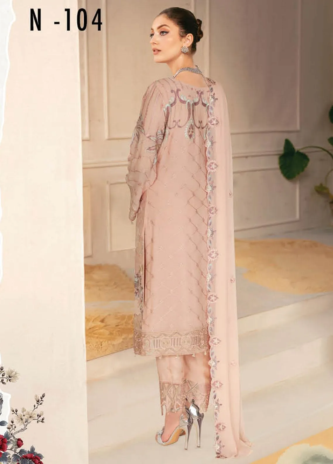 Ramsha Nayab Chiffon Collection – N-104