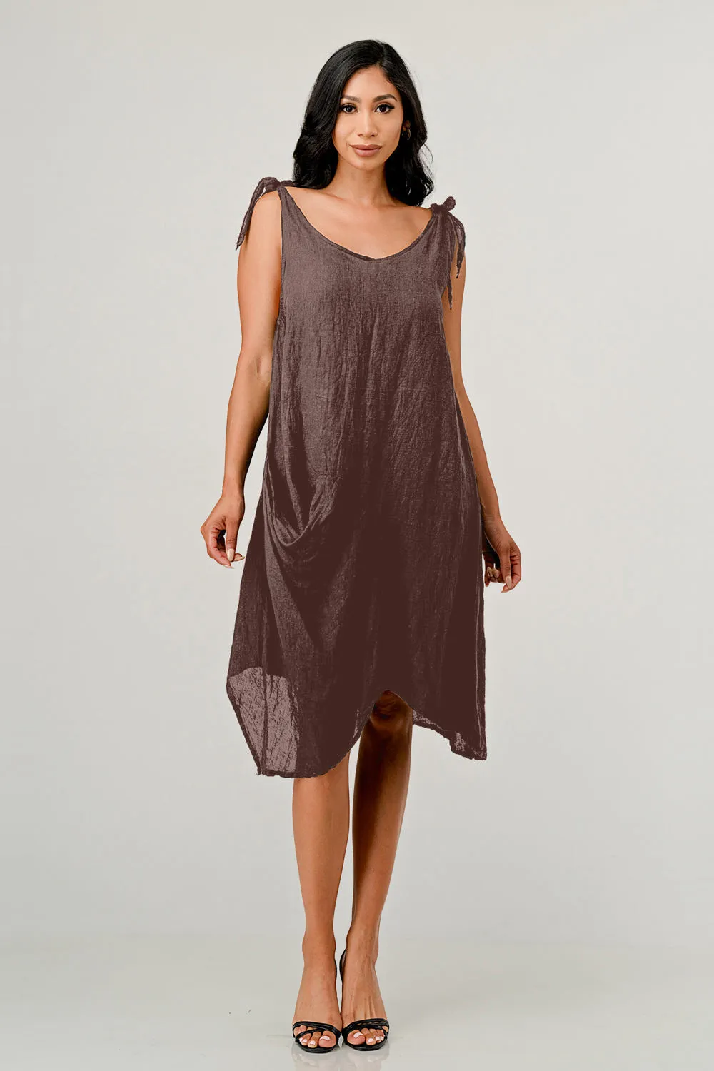 Raw Moda Tie Straps Dress W pocket