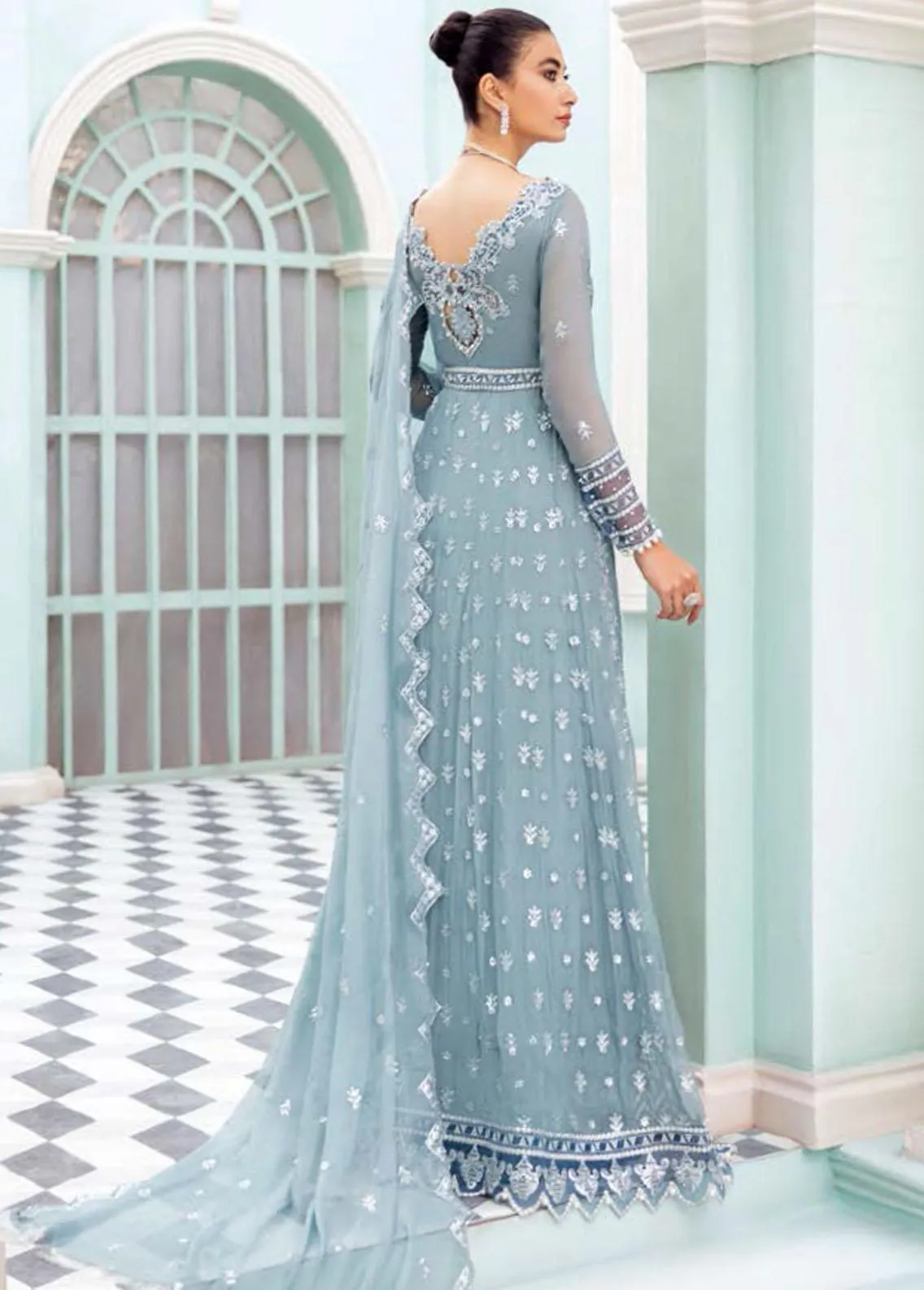 Roheenaz Kalidaar Luxury Chiffon Collection 2022 – RCH-22-04